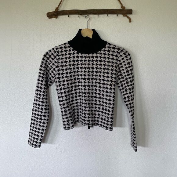 Houndstooth crop sweater - Picture 3 of 4